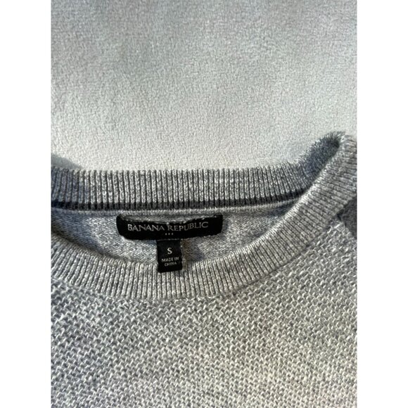 Banana Republic Mens Gray Long Sleeve Sweater Size Small Heritage Classic - Picture 6 of 8